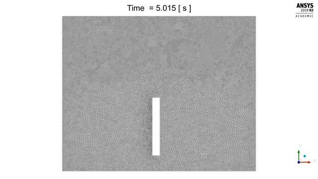 Ansys Fluent: Moving Wall On A Water Tank Using Dynamic Mesh: Mesh Animation. смотреть онлайн