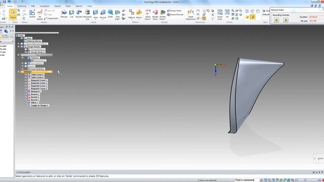Modelling Impeller With Solid Edge смотреть онлайн