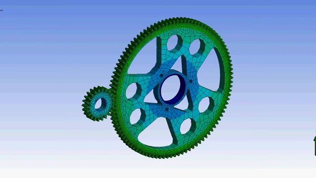 ANSYS Explicit Dynamic - Meshing Gear смотреть онлайн