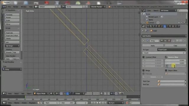 Modelling a wire mesh fence in blender tutorial смотреть онлайн