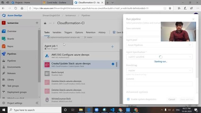 How Creates a new AWS CloudFormation stack using azure devops pipelines смотреть онлайн
