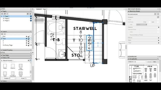 Sketchup Layout 6 - Using Pattern Fill and Stair Labels смотреть онлайн