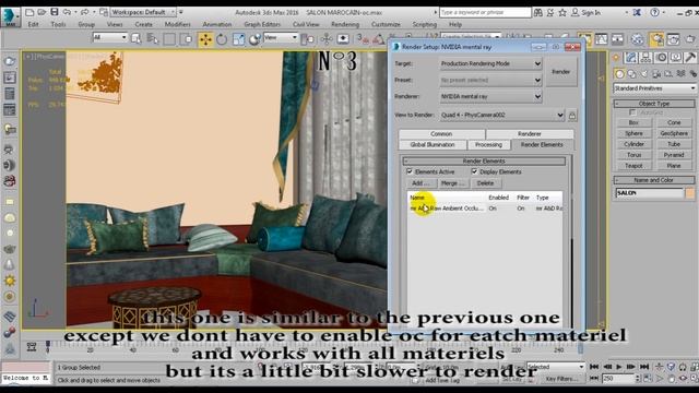 4 Ways to render Ambient Occlusion pass in 3ds max 2016 смотреть онлайн