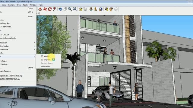 HOW TO EXPORT SKETCHUP SCENES TO VIDEO FILE FOR BEGINNERS смотреть онлайн
