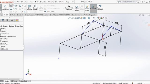 How to make 3D model in Soloidworks|solidworks 3D modeling| modeling of 3D frame In solidworks| смотреть онлайн
