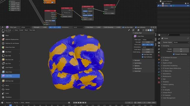 LIVENODING Organic Mesh Using Cloth Filter and SV Nodes Masking смотреть онлайн
