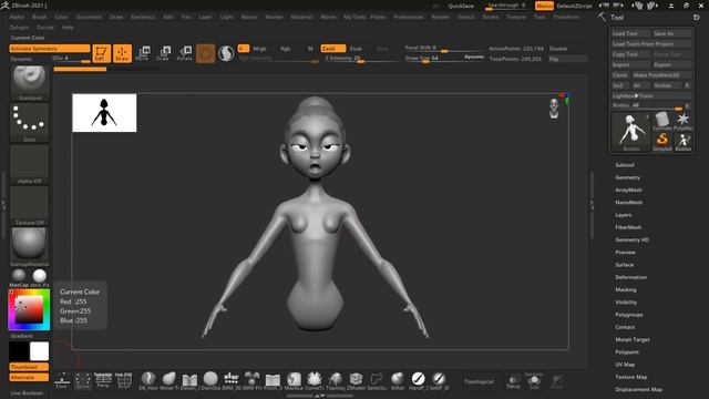 How to Check Silhouette for Stronger Designs in ZBrush смотреть онлайн