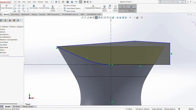 SOLIDWORKS Premium 2020 SP0 0 Sketch1 of Part2 2565 01 17 10 33 29 смотреть онлайн