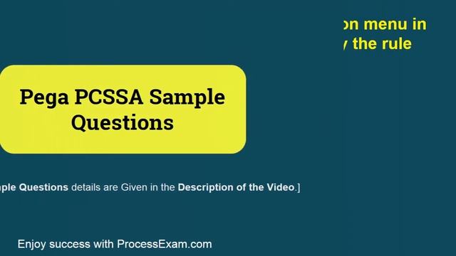 Preparation Tips for Pega Senior System Architect (PCSSA) Certification смотреть онлайн