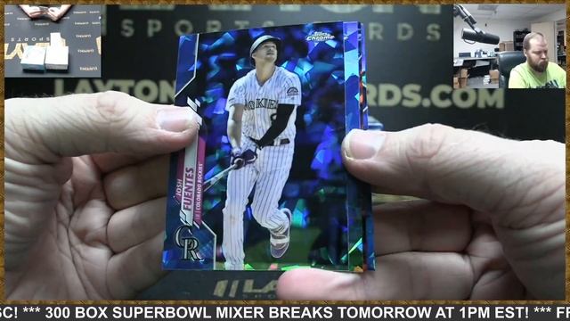 2020 Topps Chrome Baseball Update Series Sapphire Ed  5 Box Break #9