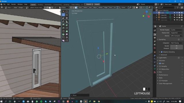 How to create a Basic house in Blender 3D смотреть онлайн