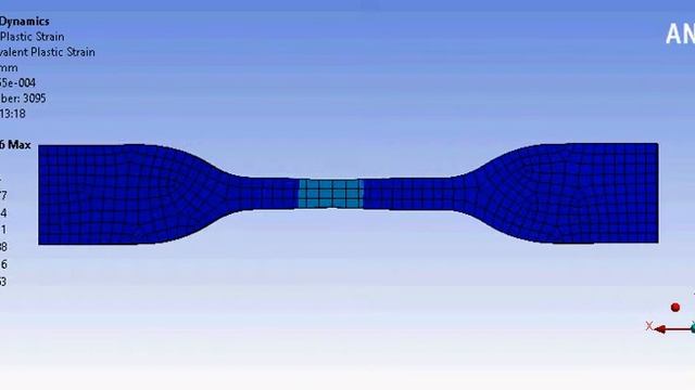 ANSYS FEA TENSILE TEST смотреть онлайн