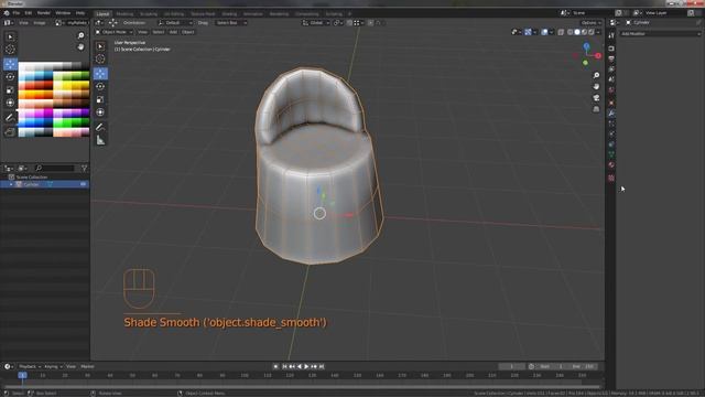 Как покрасить свою модель в Блендере. How to paint your model in a Blender. смотреть онлайн