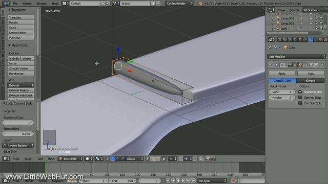 Blender Tutorial: Ukulele Part 2 of 4 смотреть онлайн