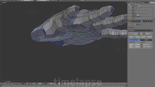 Blender tutorial 03 07 Hand and Thumb смотреть онлайн