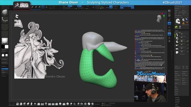Sculpting Stylized Characters - Shane Olson - ZBrush 2021.7 смотреть онлайн