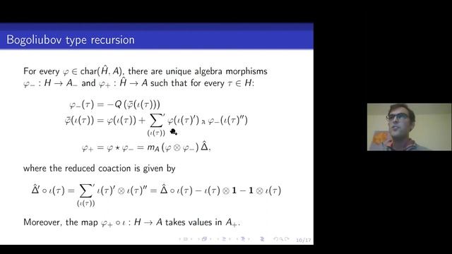 Yvain BRUNED - Bogoliubov Type Recursions for Renormalisation in Regularity Structures смотреть онлайн