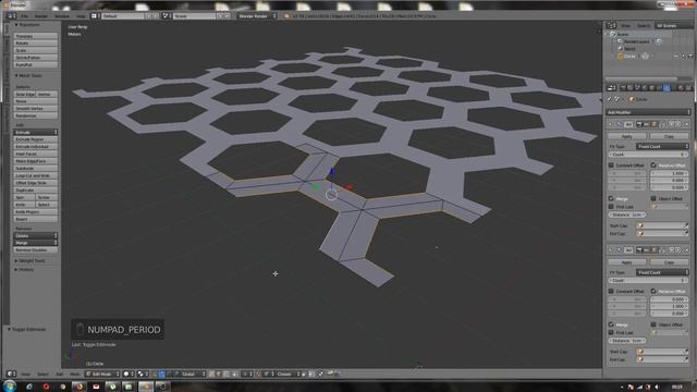 blender hexagonal pattern modeling смотреть онлайн