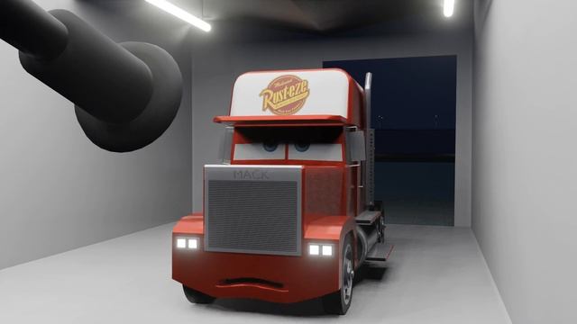 Top Down Truck Stop - Cars 1 deleted scene 3d remake | Parada de Caminhão смотреть онлайн