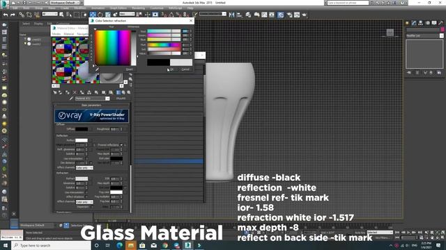 3D modeling Glass 3dsmax v ray part 1 смотреть онлайн