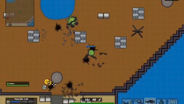 Rusty PRO VS Seasoned NOOB | Battledudes.io 1v1 смотреть онлайн