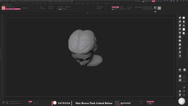 Zbrush Hair Tutorial Part 1 - Breaking Down the Concept смотреть онлайн