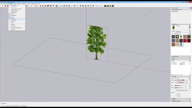 2D-Baum in Sketchup als Komponente erstellen mit transparentem PNG-Bild смотреть онлайн