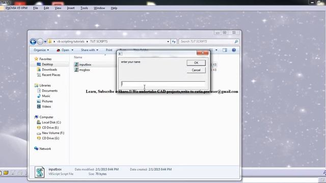 VB SCRIPTING ESSENTIALS IN CATIA V5|INPUTBOX смотреть онлайн
