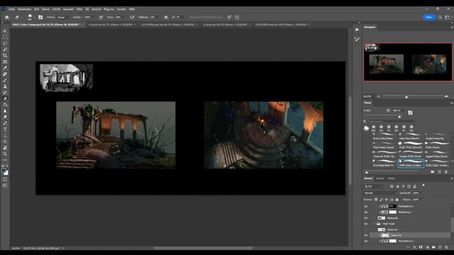 Concept Art Process - Mystical Ruins (Blender, 3D Coat, Photoshop)