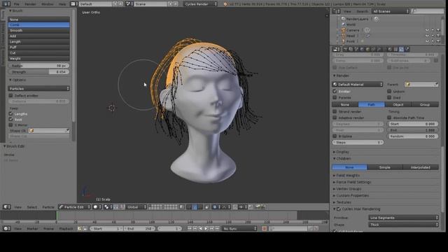 Blender Hair Styling Part 1 смотреть онлайн