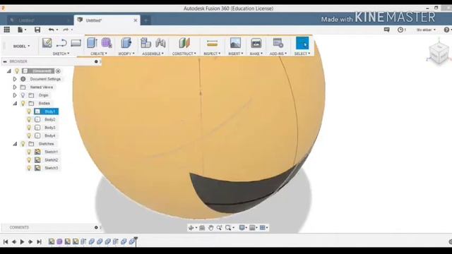 Tutorial Autodesk Fusion360 student licence membuat emoticon smile смотреть онлайн