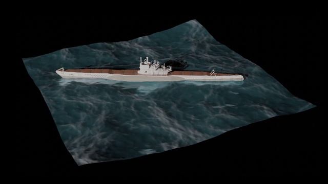Stormworks Type VIIc U-boot Blender Ocean render смотреть онлайн