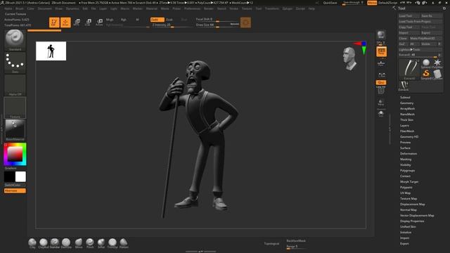 Cambiar posición fuente de luz - Zbrush en 5 min #100 смотреть онлайн