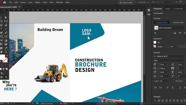 InDesign Brochure Design Tutorial [ Adobe InDesign ] смотреть онлайн