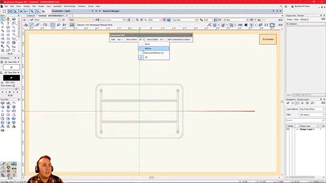 Vectorworks Tutorial: Creating Hybrid Symbols смотреть онлайн