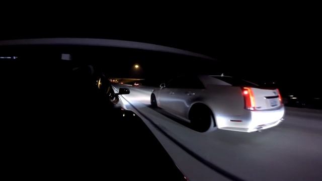 TWIN TURBO COYOTE (S550) - VS - BAD ASS CTS-V (ROLL RACE) смотреть онлайн