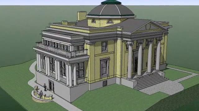 Bixby Library, SketchUp model animation смотреть онлайн