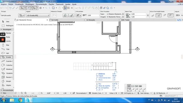 ARCHICAD_Inserção da Escada смотреть онлайн