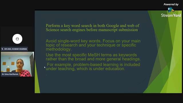 RESEARCH METHODOLOGY: Importance Of Title, Abstract and Key words by Dr Uma Hariharan смотреть онлайн