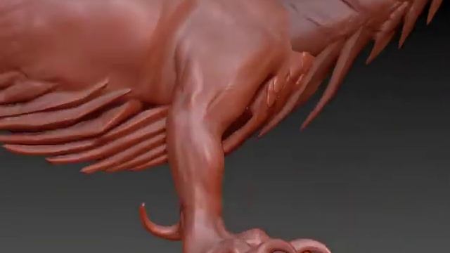 ZBrush - Long-Muzzled Dragon Sculpt - Pt. 4 смотреть онлайн