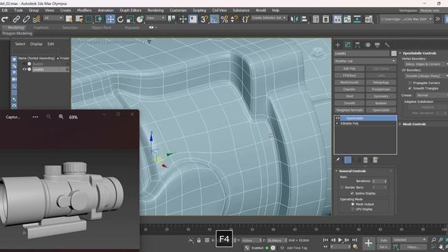 How to Modeling Scope: Game Asset! #3dsmax #hardsurface #tutorial смотреть онлайн