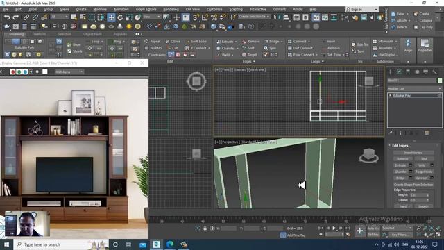 3DsMax Tutorials, Learn 3D Modeling and Texturing a TV Unit from Scratch in 3dsmax ( Part 1) смотреть онлайн