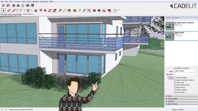 SketchUp Pro 2020 - Hidden objects смотреть онлайн