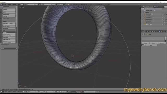 MJB Jewelry Design with Blender Fancy Ring Part 1 смотреть онлайн