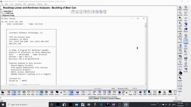 How to identify error in Ls-dyna in real time and d3hsp file? смотреть онлайн