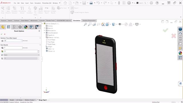 Drop Test | Sensitive Sensors | FEA for beginners | SolidWorks Simulation смотреть онлайн