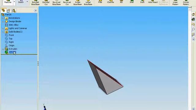 Solidworks 2007 Tutorial videos 21 Draft Parting Line смотреть онлайн