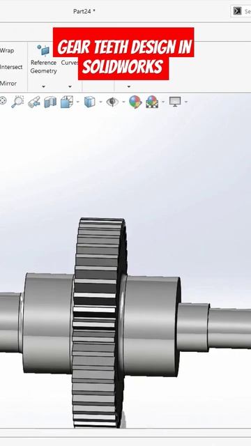 ⚡Gear teeth design in Solidworks #shorts #solidworks смотреть онлайн