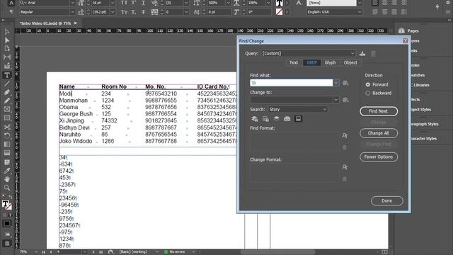 InDesign GREP Repeat हिन्दी में सीखें। InDesign GREP Tutorial in Hindi смотреть онлайн