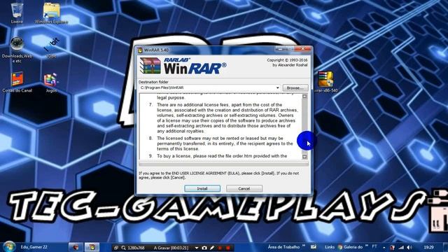 -Tutorial-De como baixar o ´´winrar`` 5.40 e ativação (32 e 64 bits) 2016 смотреть онлайн